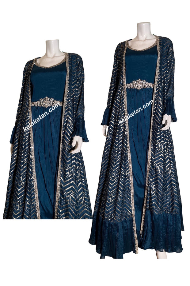 Indowestern gown with jacket