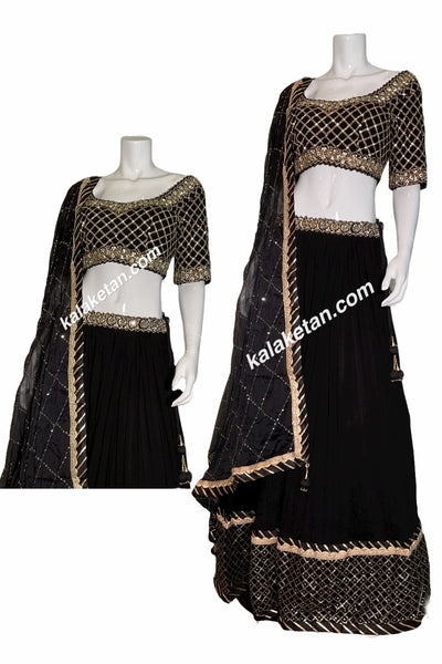 Stunning designer black lehenga