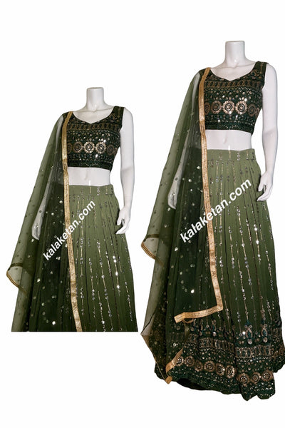 Beautiful, Ombre, Green, Sequins, Lehenga, Elegance, Glamour, Sparkling, Radiant, Enchanting, Shimmering, Opulent, Exquisite, Luxurious, Mesmerizing, Graceful, Vibrant, Stunning, Embellished, Regal,